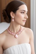Locks of love herbal Rose-Quartz jewelry Set