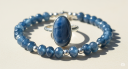 Particular Blue Kyanite Ring And Bracelet Combo For Normal Beauty