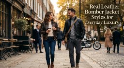 Real Leather Bomber Jacket Styles for Everyday Luxury